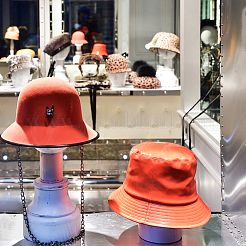 Вешалка для шляп в форме деревянного стебля в форме купола&nbsp;ODIS-WH0001-46A