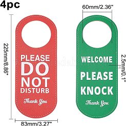 PU-Leder bitte nicht stören doppelseitiges Hinweisschild zum Aufhängen&nbsp;AJEW-WH0277-91