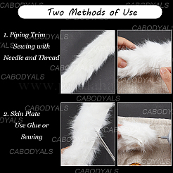 1м искусственный мех кролика рекс синель палка&nbsp;DIY-CY0001-94