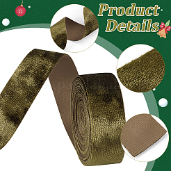 15 ярд двух видов полиэстеровых односторонних бархатных лент SRIB-BC0001-31D