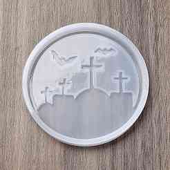 Силиконовые Молды для подставок под стаканы серии «Хэллоуин» SIL-B075-03D