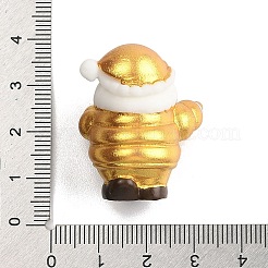 Statues de figurines en résine sur le thème de Noël pour la décoration de bureau à domicile&nbsp;DJEW-M017-02E-01