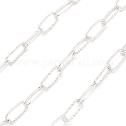 925 серебряная цепочка с перекрещивающимися звеньями в форме скрепки STER-NH0001-82S