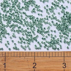MIYUKIデリカビーズ  シリンダー  日本製シードビーズ  11/0  （db0426)亜鉛メッキダークミントグリーン  1.3x1.6mm  穴：0.8mm  約2000PCS /ボトル  10 G /ボトル&nbsp;SEED-JP0008-DB0426