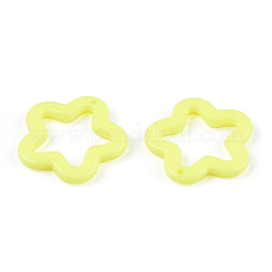 オペークアクリルパーツ  スター  シャンパンイエロー  28.5x29.5x4mm  穴：1.8mm  約349個/500g&nbsp;MACR-M042-02A