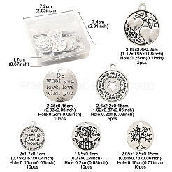 50 шт. Подвески из сплава в тибетском стиле TIBE-FS0003-25-RS