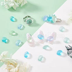 30 шт. 2 стиля кабошонов из матового стекла со стразами&nbsp;FIND-PH0021-95