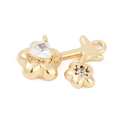 Латунные микро проложить кубического циркония подвески&nbsp;LS-ZIRC-P122-03C-G