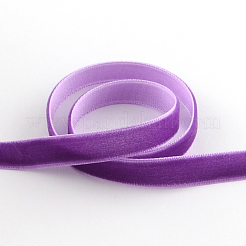 1-1/2インチの片面ベルベットリボン  暗い蘭  1-1/2インチ（38.1mm）  約25ヤード/ロール（22.86メートル/ロール）&nbsp;OCOR-R019-38.1mm-079