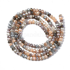 Стеклянные бусины с гальваническим покрытием &nbsp;X-EGLA-T020-13B-01