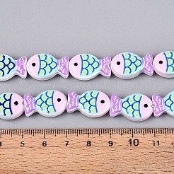 Perles en verre émaillé teintées et chauffées&nbsp;GLAA-T023-45B