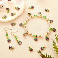 20 stücke rack beschichtung legierung emaille charms&nbsp;ENAM-SZ0003-06