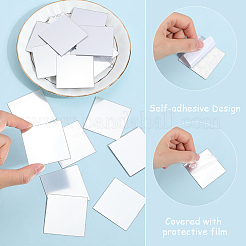 60 шт. акриловые зеркальные настенные наклейки&nbsp;AJEW-SP0001-20A