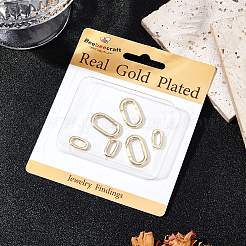 8 шт. 2 стиля стойки с покрытием из латуни пружинные затворные кольца KK-BBC0014-17