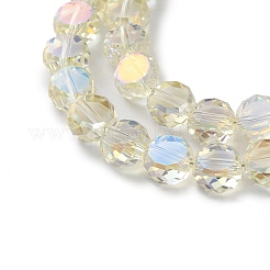 Стеклянные бусины с гальваническим покрытием &nbsp;EGLA-C010-01A-HR03