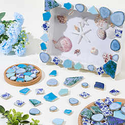 500 g 4 Stile Mosaikfliesen Porzellan Cabochons&nbsp;DIY-SP0007-73