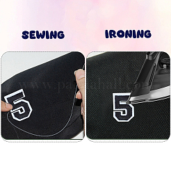 № 0~9 шерстяной войлок приутюжить/пришить заплатки AJEW-WH0308-314