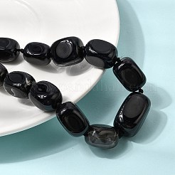 Colliers de perles cubiques dégradées en agate naturelle teintée&nbsp;NJEW-C113-01B