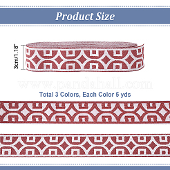 15 ярд двухцветной плоской поликоттоновой ленты OCOR-NB0001-65