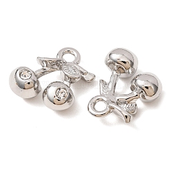 Legierung Kristall Strass Anhänger&nbsp;RB-CBAD317-01P