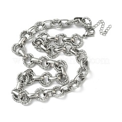 Текстурированные цепочки из двух звеньев из нержавеющей стали 304 NJEW-S453-02P-B