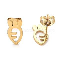 Серьги-гвоздики из нержавеющей стали 304 EJEW-I317-01G