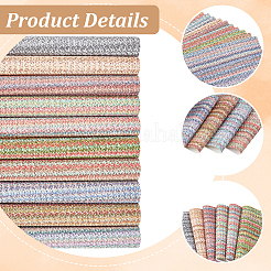 10 pz 10 colori fogli di tessuto in similpelle PVC&nbsp;DIY-CL0001-97B