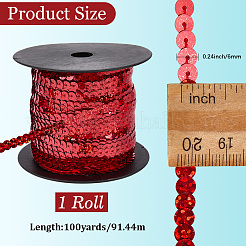 Блестящая лента из ПВХ с блестками&nbsp;OCOR-WH20050-006E