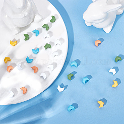 50 шт. 5-цветные окрашенные распылением сплавные многожильные звенья FIND-CN0001-13