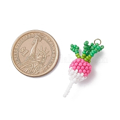 Подвески из стеклянных бусин в виде редиса&nbsp;PALLOY-MZ00973-01