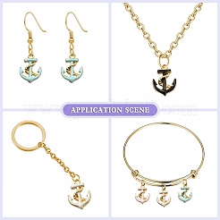 40шт 4 цвета эмалевые подвески&nbsp;ENAM-CJ0002-31