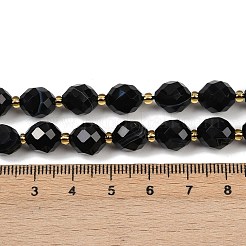 Нити бусин из натурального полосатого агата/полосчатого агата (окрашенного и нагретого) G-N342-149I-20