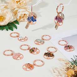 Брелки из сплава и натуральных драгоценных камней KEYC-AB00074