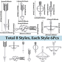 48 pieza de 8 estilos de kits de fabricación de joyas de diy&nbsp;DIY-SC0028-56