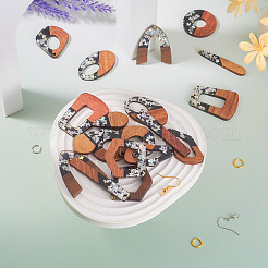 Набор для изготовления двухцветных серег с подвесками своими руками&nbsp;DIY-TA0009-01C