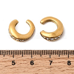 Boucles d'oreilles manchette en acier inoxydable 304 ornées de strass pour femmes&nbsp;EJEW-A165-01G