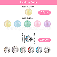 50шт круглые непрозрачные акриловые бусины&nbsp;MACR-SC0002-35