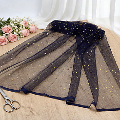 10 mètre de tissu en maille polyester à motif étoiles et lune&nbsp;DIY-PH0038-06B