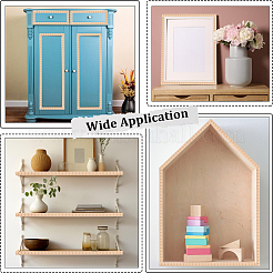 Holzschnitzerei Taille Randstreifen für Wohnzimmer Hintergrund Wand dekorativ&nbsp;AJEW-GF0013-86B