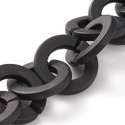 Непрозрачные круглозвенные цепи из акрила ручной работы AJEW-JB00846-03