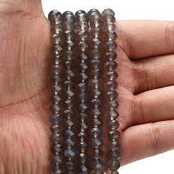 Серые натуральные бусины из агата  G-Z111-A09