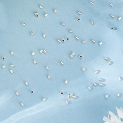 100 шт. 925 бусины-разделители из стерлингового серебра&nbsp;STER-BBC0008-90