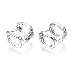 Латунные серьги обруча EJEW-S201-245P