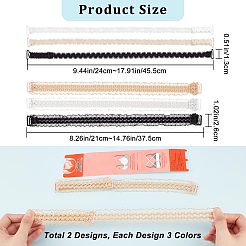 6 пара 6 стильных регулируемых бретелек бюстгальтера FIND-GF0003-55