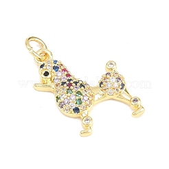 Pendentifs en laiton zircon cubique transparent&nbsp;KK-F938-25C-G