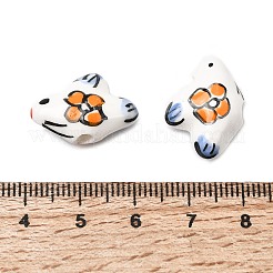 Perles en porcelaine manuelles&nbsp;PORC-A034-06B