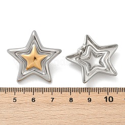 Серьги-гвоздики из нержавеющей стали 304 EJEW-S265-10GP