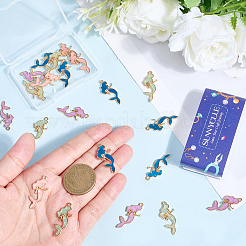 24шт 4 цвета сплава эмалевые подвески&nbsp;ENAM-SC0006-97