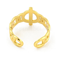 Открытое кольцо-манжета из нержавеющей стали 304 в форме пряжки RJEW-G321-12G