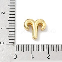 Подвески с двенадцатью созвездиями из латуни с микропаве из прозрачных кубических цирконий&nbsp;KK-G548-21G